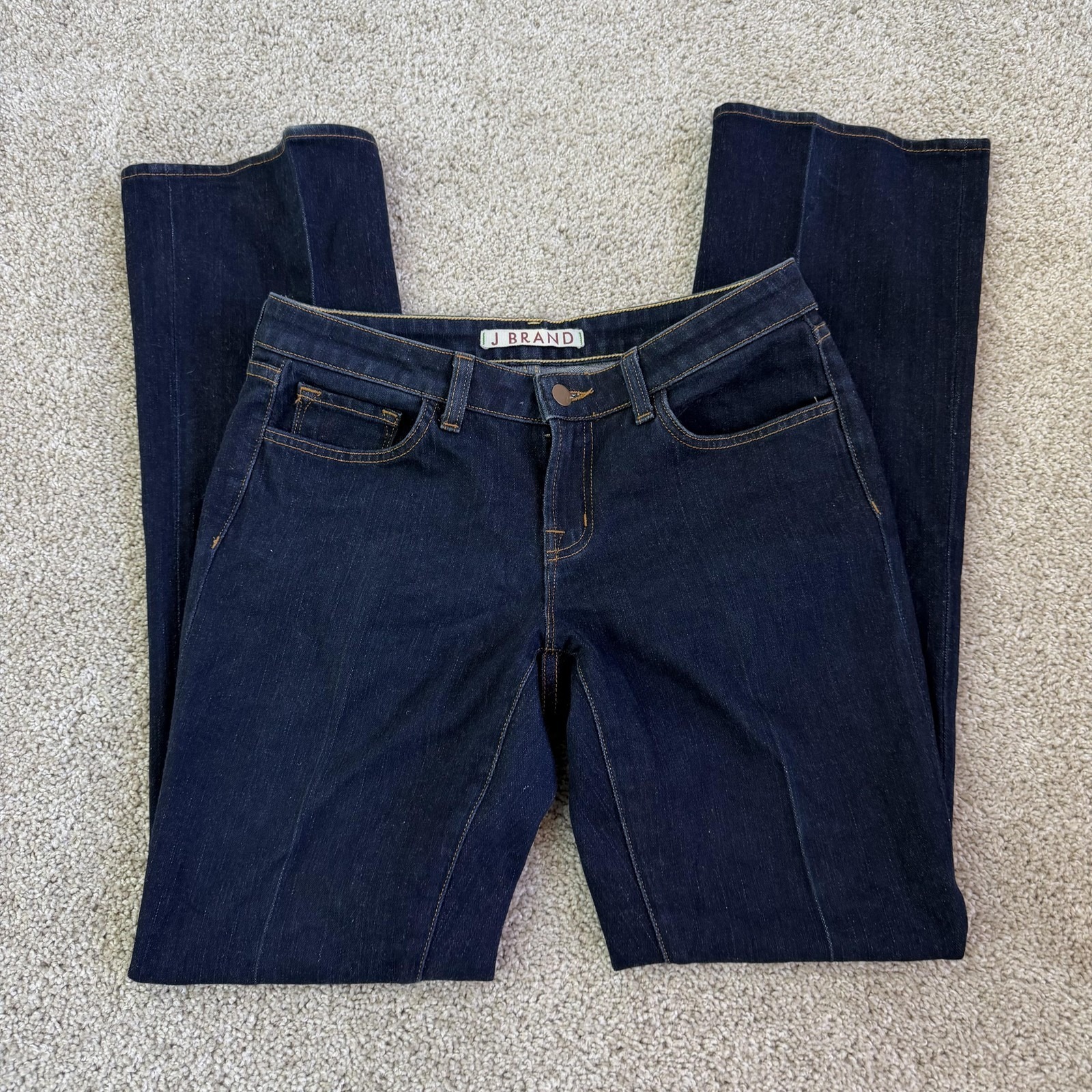 J Brand Bootcut Jeans Womens 30 Dark Wash Blue Denim Regular Fit Made In Usa